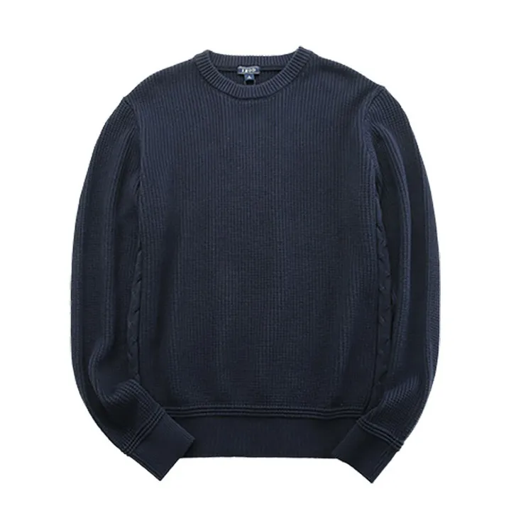 100 cotton solid color men's Pullover Sweater (3)