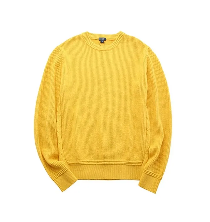 100 cotton solid color men's Pullover Sweater (6)