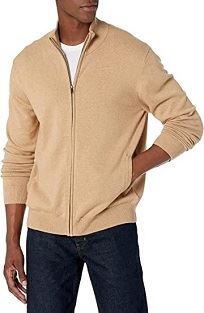 Sweater Kapas Zip Penuh Lelaki